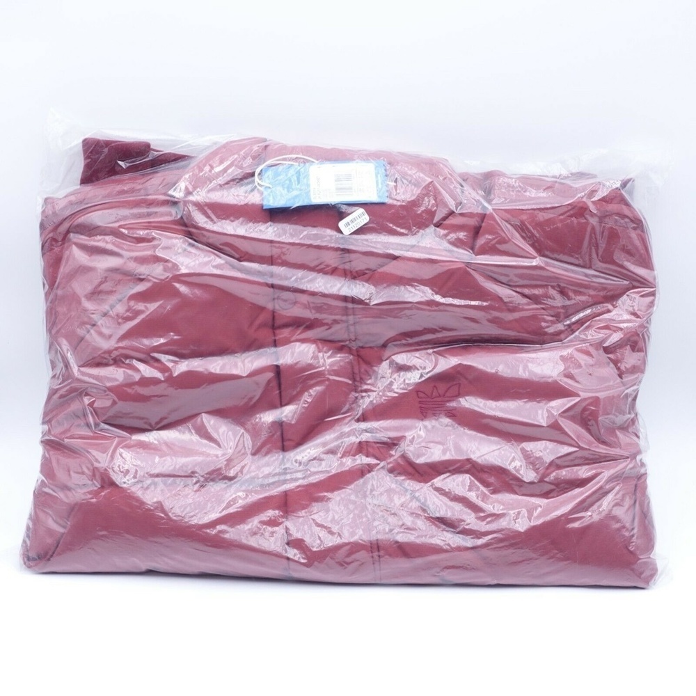 NEW adidas Originals Men's Jonah Hill Puffer Jacket Coat GL5374 Burgundy - Picture 5 of 12